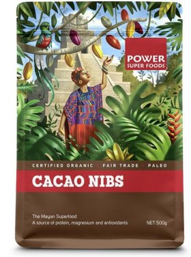 POWER SUPER FOODS ORGANIC CACAO RAW NIBS