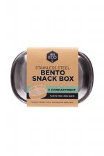 EVER ECO Stainless Steel Bento Snack Box 2 Compartments 580ml