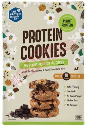 PLANT PROTEIN COOKIES BY PROTEIN BREAD CO 350g