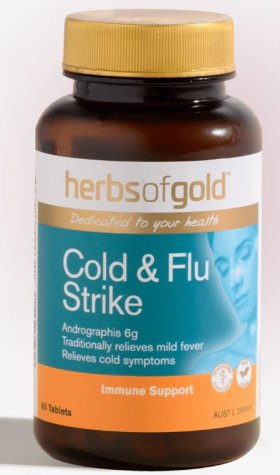 COLD AND FLU STRIKE 30tabs By Herbs of Gold