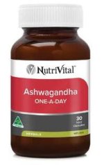NutriVital Ashwagandha One-A-Day 30 caps