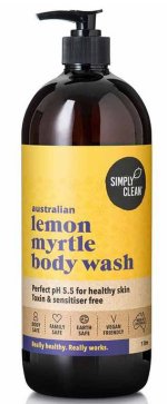 SIMPLY CLEAN LEMON MYRTLE BODY WASH 1Ltr
