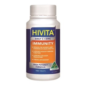 Hivita Immunity (Daily C Plus Zinc) 150t