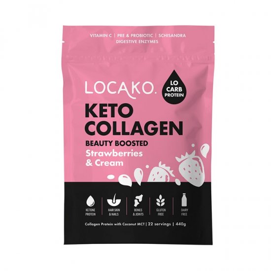 Locako Keto Collagen Strawberries and Cream 440g
