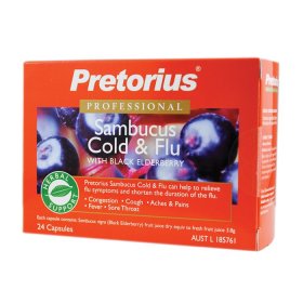Pretorius Sambucus Cold and Flu 24c